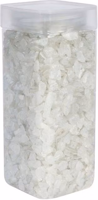 KDMD Pearlised White Glass Pebbles, 750g per pack, 3 Pack