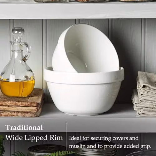 WM Bartleet & Sons Set of 2 White Porcelain Pudding Bowls – 4