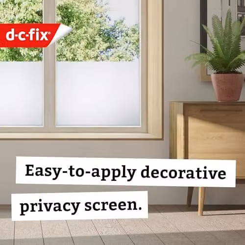 d-c-fix Privacy Window Film Frost White Transparent Static Cling W: 67.5 cm, L: 1.5 m – 2