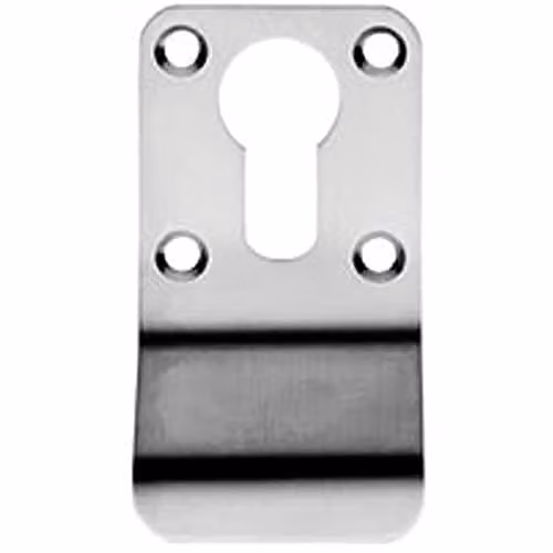 Loops Euro Profile Cylinder Latch Pull Handle in Brushed Satin Stainless Steel, Silver