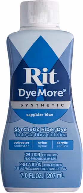 Rit DyeMore Liquid Dye for Synthetics, Sapphire Blue, 236 ml