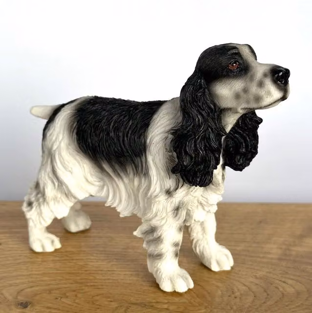 Leonardo Animal Crackers Cocker Spaniel Figurine in Black, White and Gold – 2