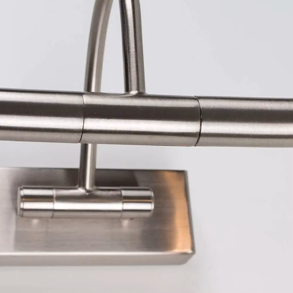 ValueLights Capri Adjustable Twin Bulb Picture Wired Wall Lights in Brushed Chrome and Metallic Silver – 3