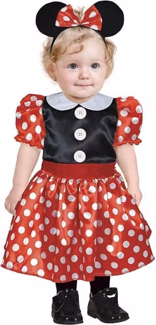 Fiestas Guirca Baby Mousy Costume Set in Red, Black and Multicolour Textile