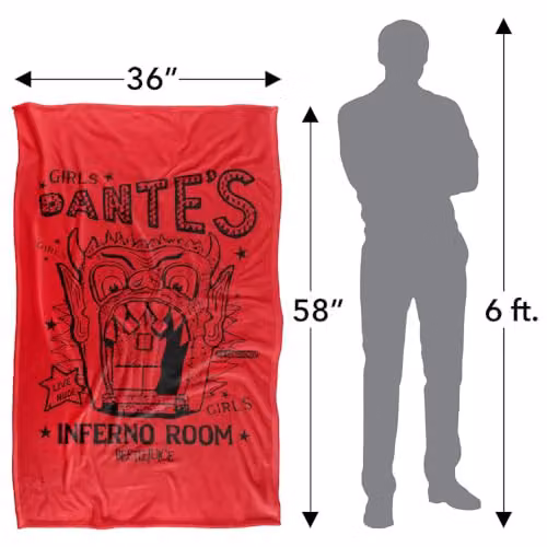 Beetlejuice Dantes Inferno Room Silky Touch Super Soft Fleece Throw Blanket, Multicolour, W: 91 cm, D: 147 cm – 4