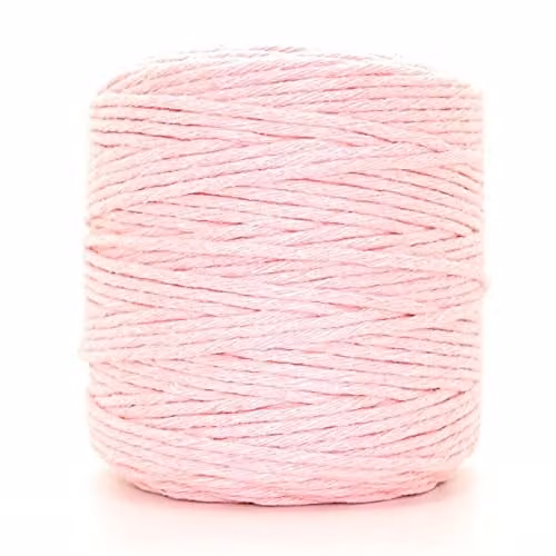 SolaDirect Premium Pink Macrame Cord, 100 m of 5 mm Thick Natural Cotton Thread Yarn for DIY Crafts and Home Decoration
