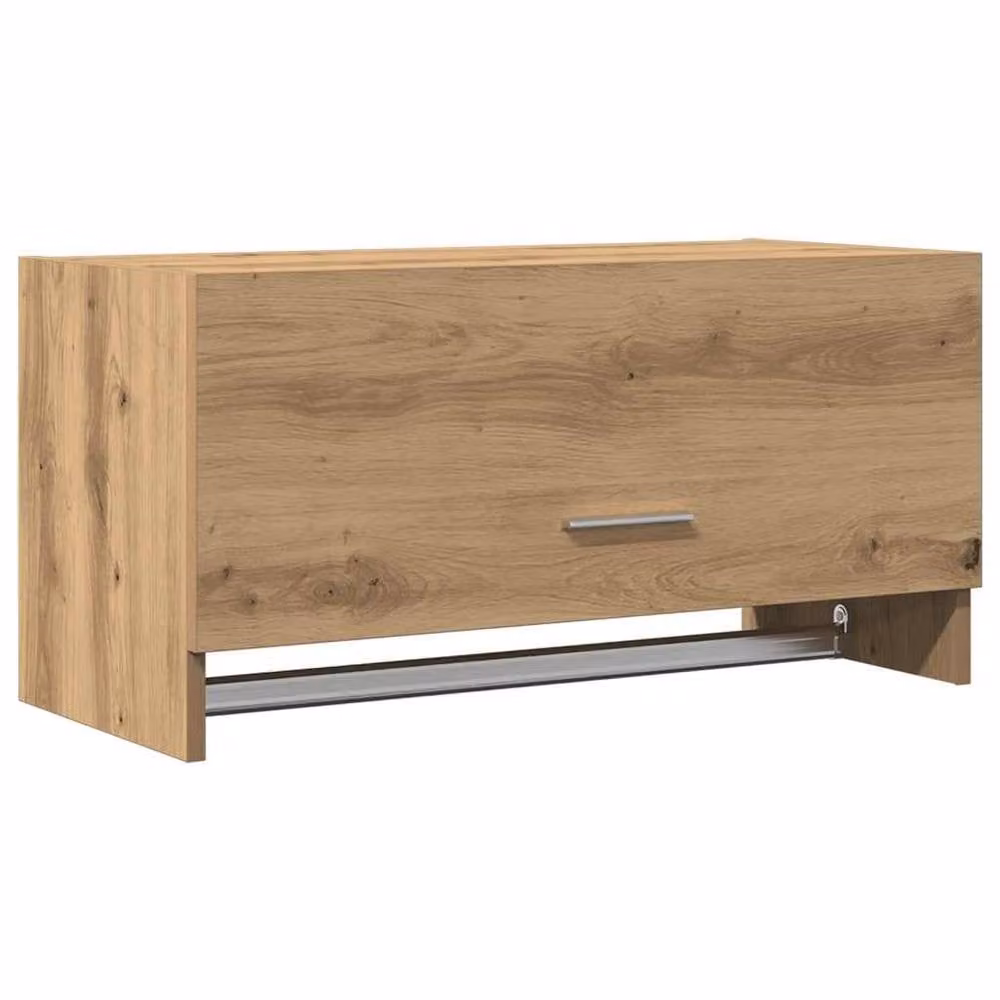 Berkfield Home Artisan Oak Wardrobe in Brown, W/D/H: 70 x 32.5 x 35 cm – 2