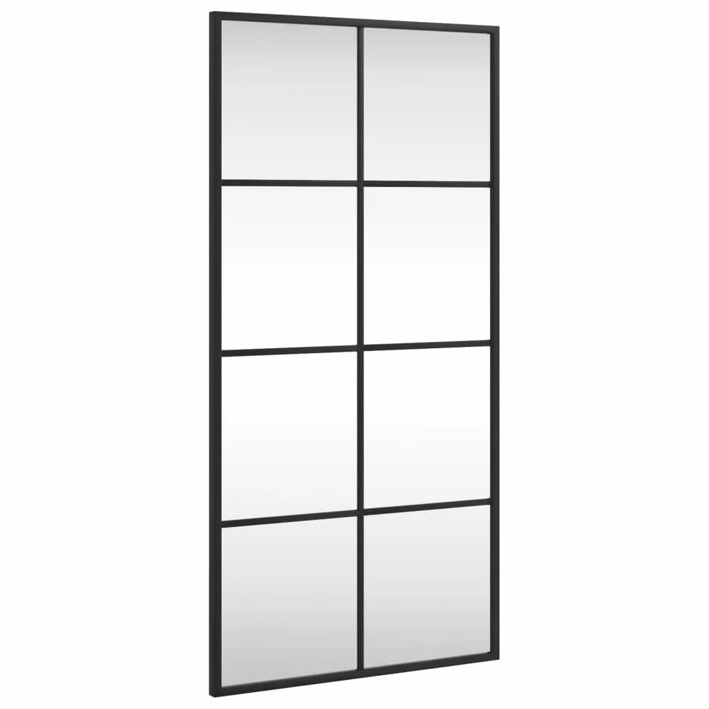 Berkfield Home Minimalist Rectangular Wall Mirror in Black, W: 40 cm, H: 80 cm – 2