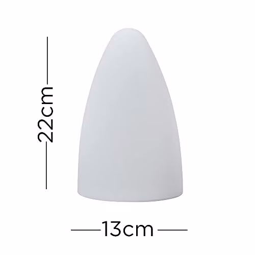 ValueLights MiniSun White Rechargeable RGB LED Outdoor Table Lamp – 6