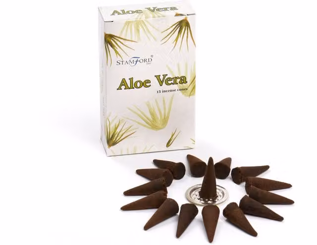 Stamford Aloe Vera Incense Cones in White