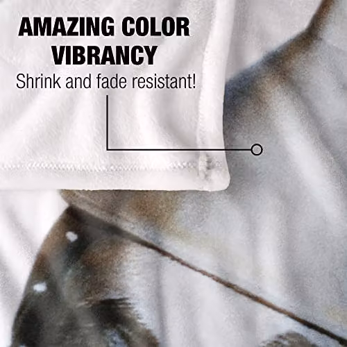 LOGOVISION White Multicolour Vintage Fleece Throw Blanket W/D/H: 152 x 127 cm – 2