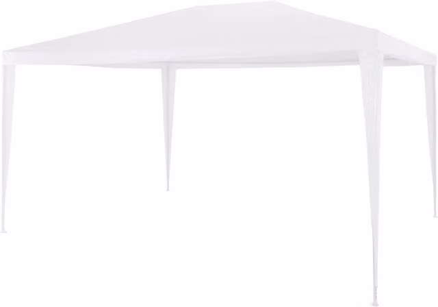 Berkfield Home White Steel Partytent W: 300 cm, D: 300 cm, H: 255 cm