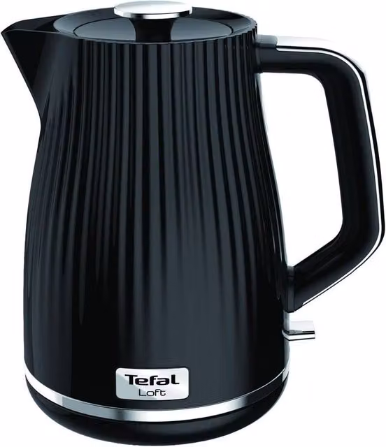 Tefal Loft KO250840 Rapid Boil Traditional Kettle with Limescale Filter, Black, 2.5 l – 1