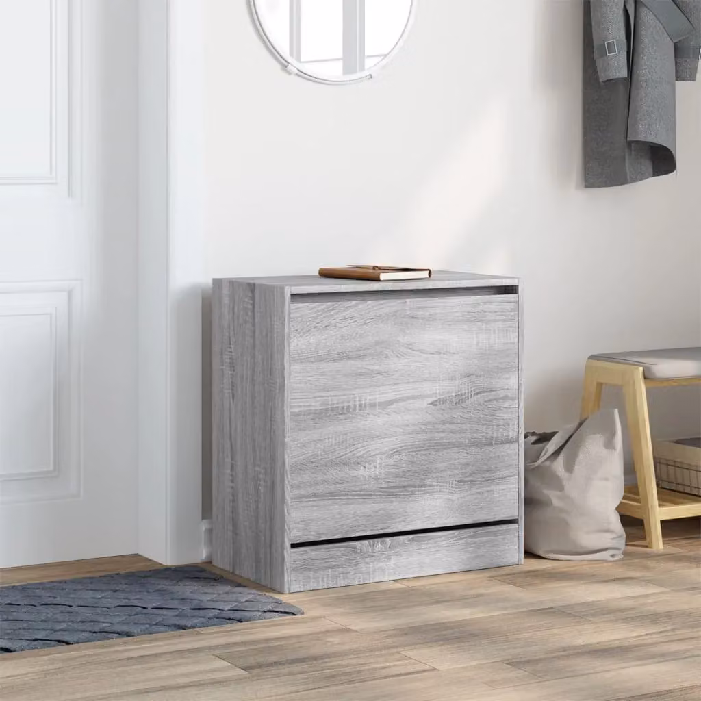 Berkfield Home Grey Sonoma Shoe Cabinet W/D/H: 60 x 34 x 63.5 cm – 2