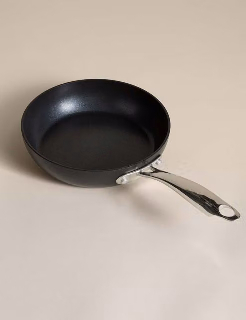 M&S Non-Stick Pro Aluminium Frying Pan, Black, 20cm