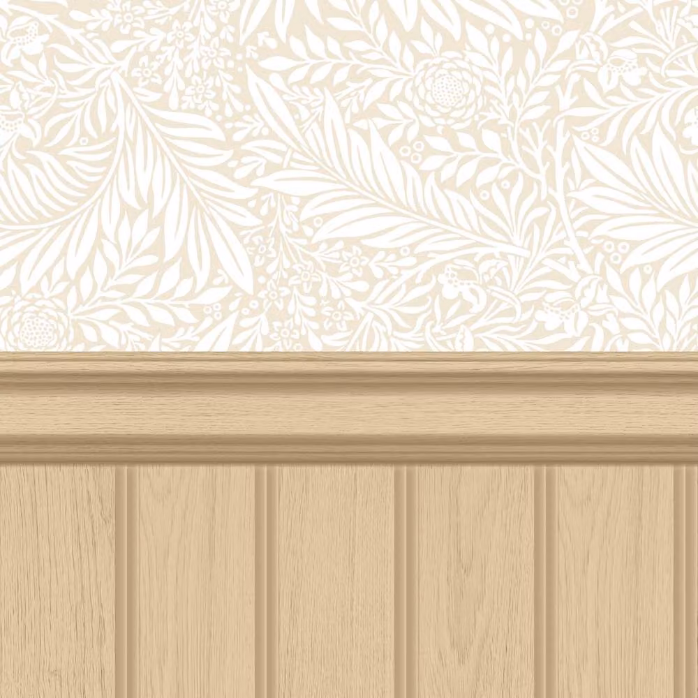 Hoopla Walls Tongue and Groove Fern Wallpaper in Sand, 10m Roll – 2