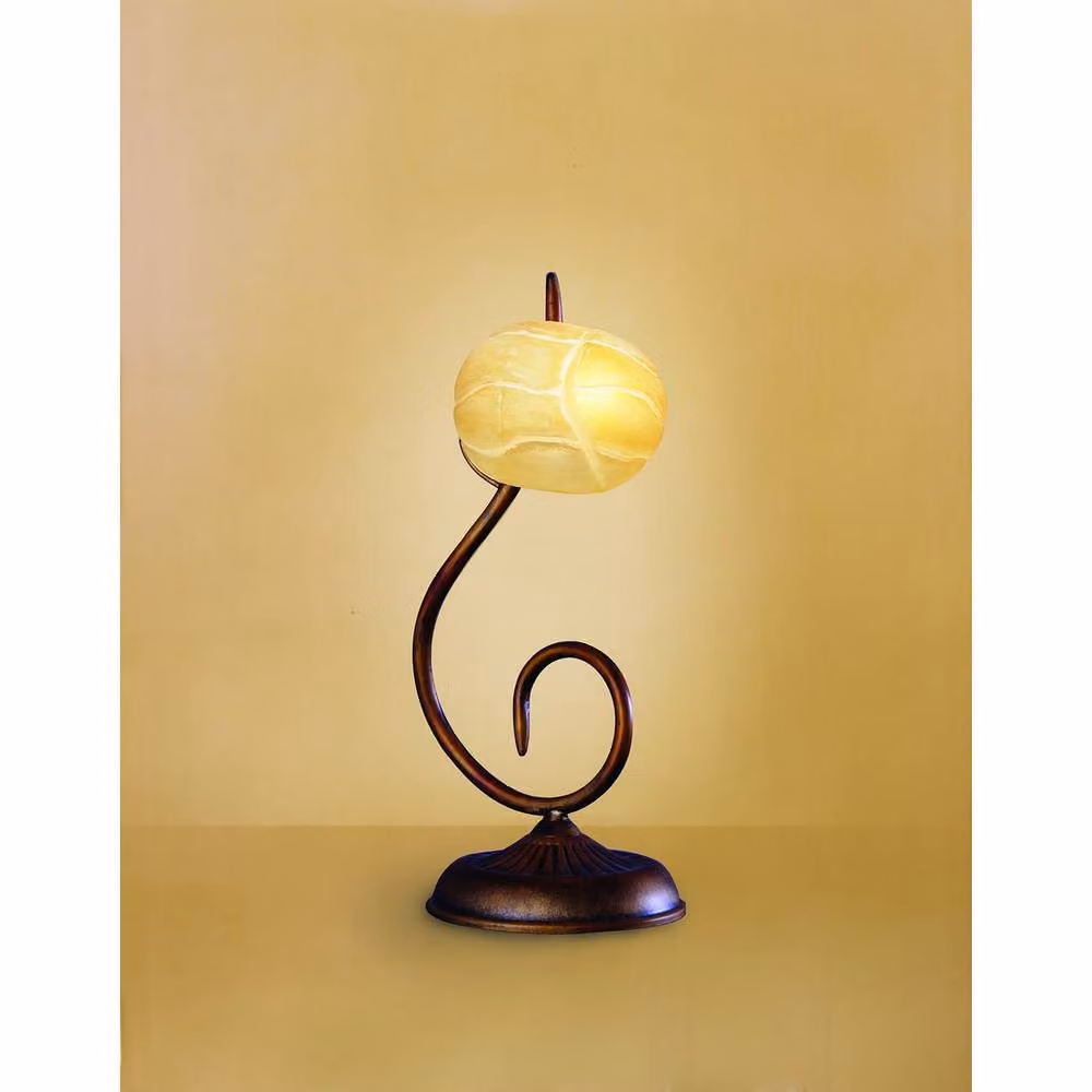 Netlighting Wave Table Lamp in Rustic Gold with G9 Bulb Holder – 2