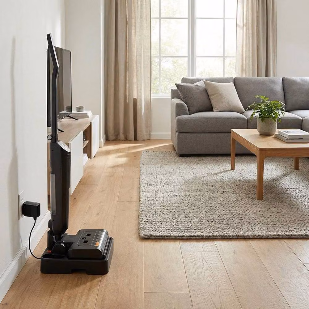EONLION Cordless Wet and Dry Bagless Vacuum Cleaner in Black with Charging Station – 4