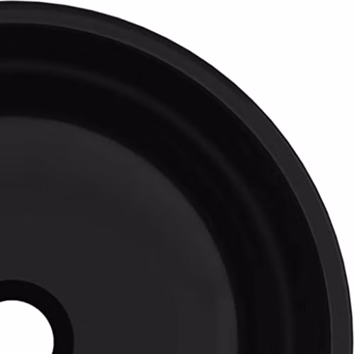 vidaXL Round Tempered Glass Countertop Basin, Black, Diameter: 35 cm, Height: 12 cm – 4