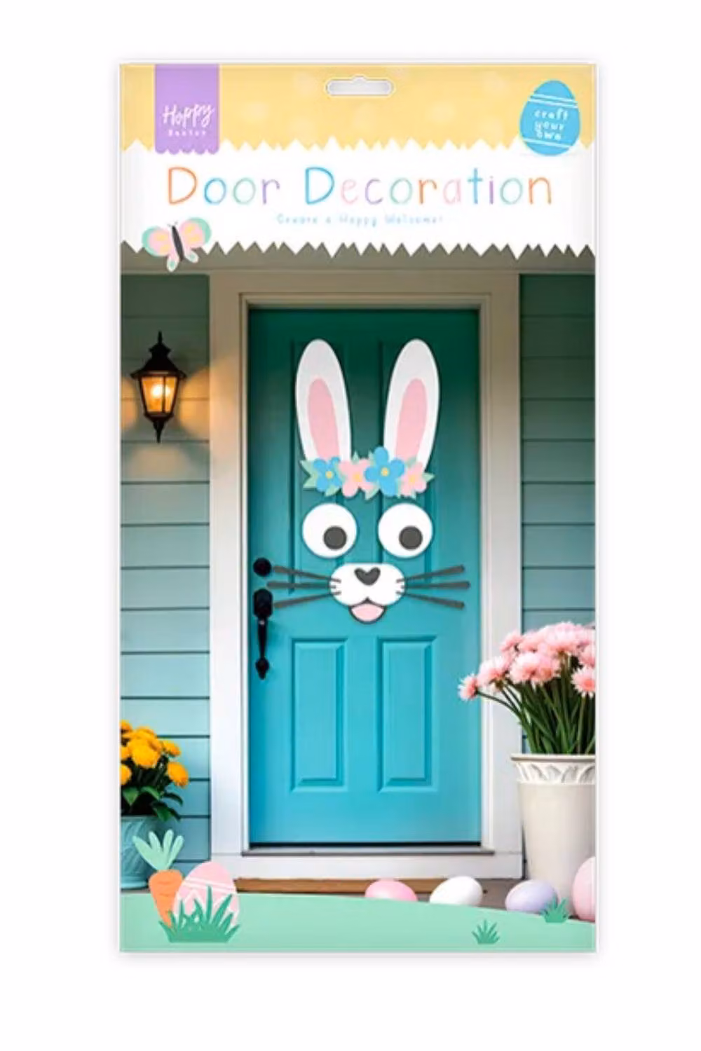KDMD 3 Pack Multicolour Easter Hanging Door Decorations with Floral and Animal Designs – 2