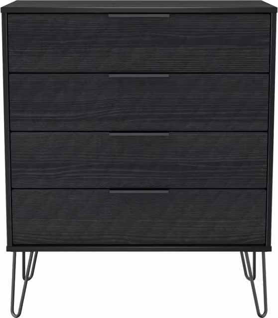 2 U Islay 4 Drawer Chest in Black