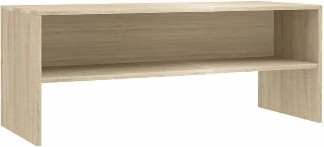 Berkfield Home Sonoma Oak TV Cabinet in Beige, W/D/H: 100 x 40 x 40 cm – 1