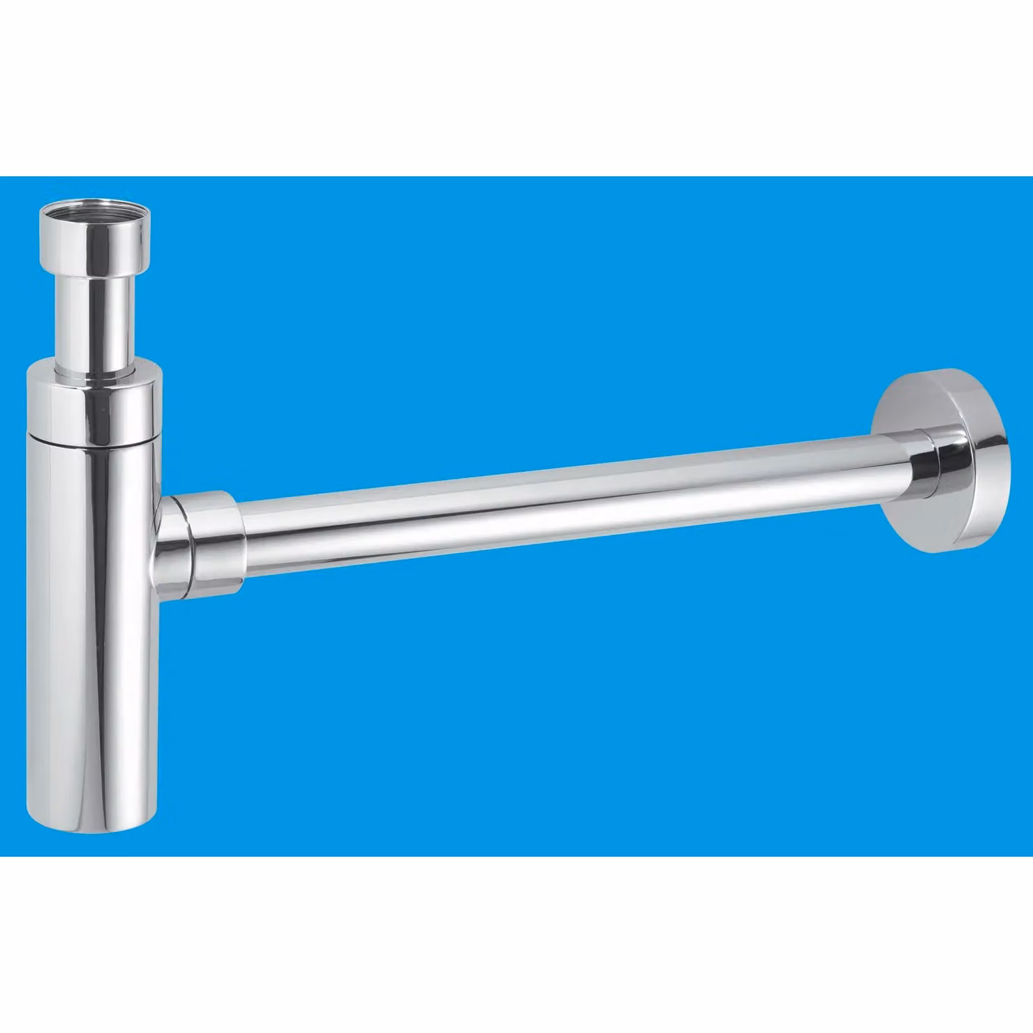 McAlpine CA32UK-CB Chrome Plated Brass Basin Kit with 32mm Cylindrical Bottle Trap in Silver – 2
