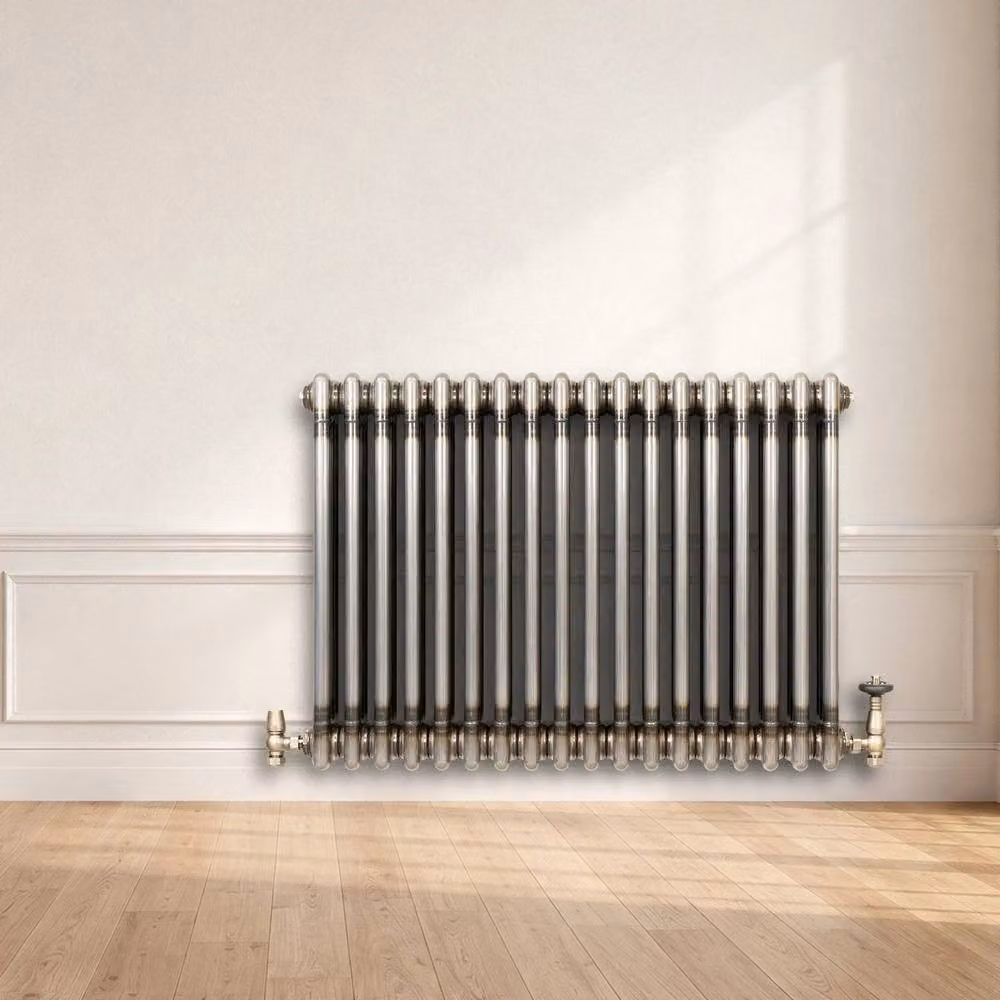 Monstershop Traditional 3 Column Steel Radiator in Silver, W: 60.0 cm, H: 83.0 cm – 4
