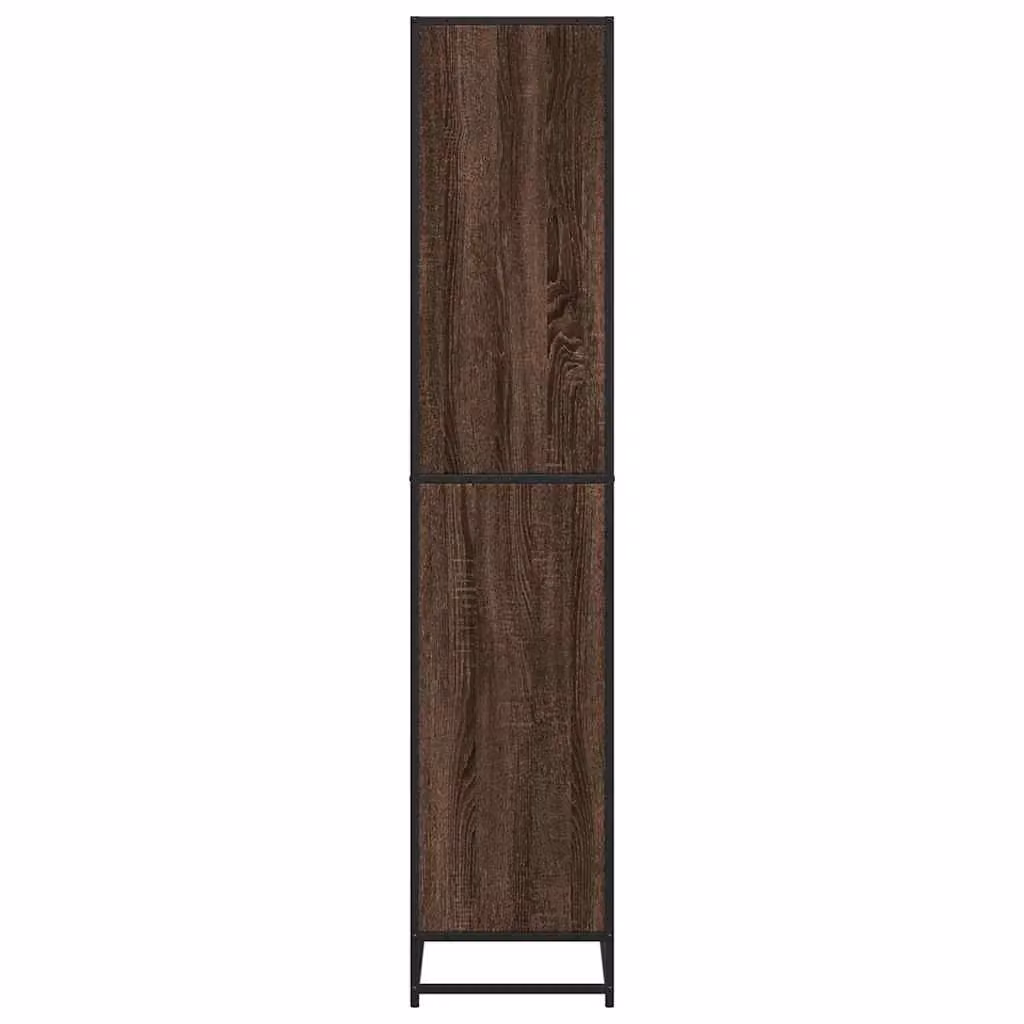 Berkfield Home Industrial Bookcase in Brown Oak, W/D/H: 80.5 x 35 x 170.5 cm – 4