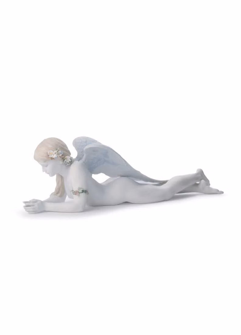 Lladró Precious Angel White Porcelain Figurine