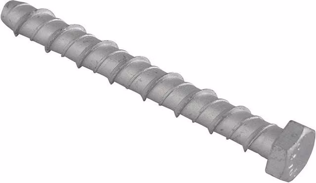 Forgefix Silver Lightning Bolt Hex Head M10 x 150mm Screw, Pack of 25