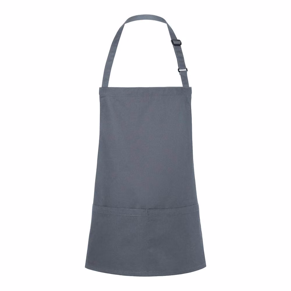 Karlowsky Short Pocket Bib Apron in Dark Grey – 2