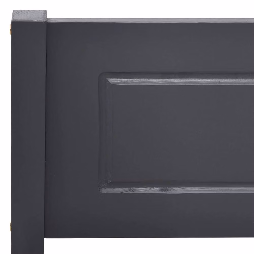 Berkfield Home Solid Pinewood Bed Frame in Grey, 200 x 200 cm – 3