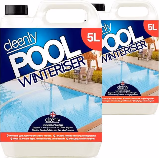 Cleenly Pool Winteriser Algae Prevention Liquid, 10kg, Clear