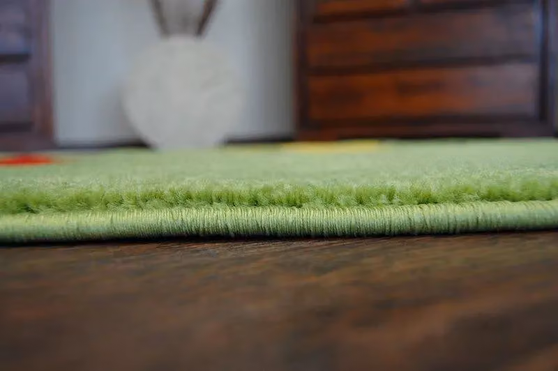 RugsX Paint Round Rug in Green, Diameter: 100 cm – 3