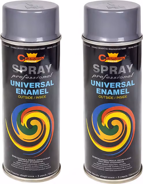 Sola Universal Gloss Enamel Spray Paint, Graphite Grey (RAL 7024), 2 x 400 mL – 1