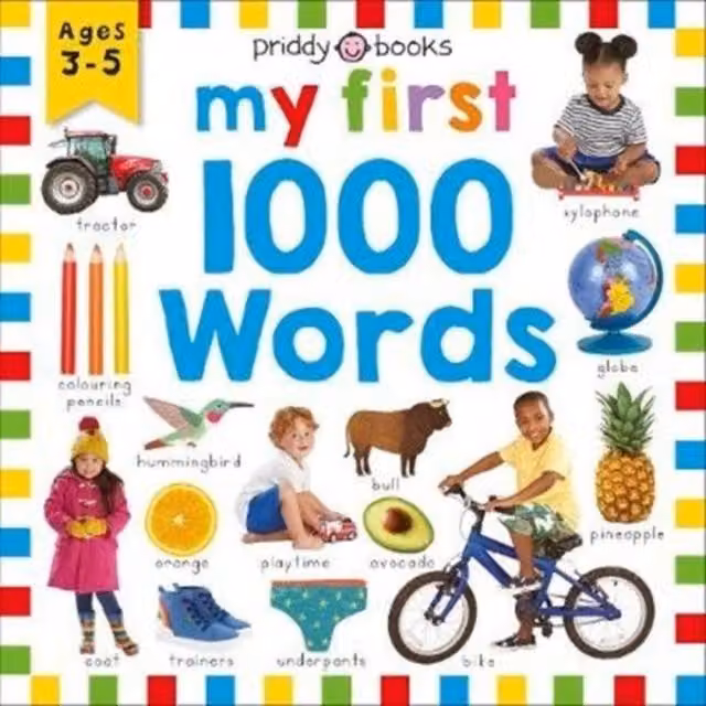 Priddy Books My First 1000 Words Multicolour Hardback Book
