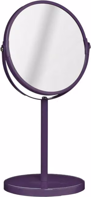 Maison by Premier Modern Round Purple Tabletop Swivel Mirror