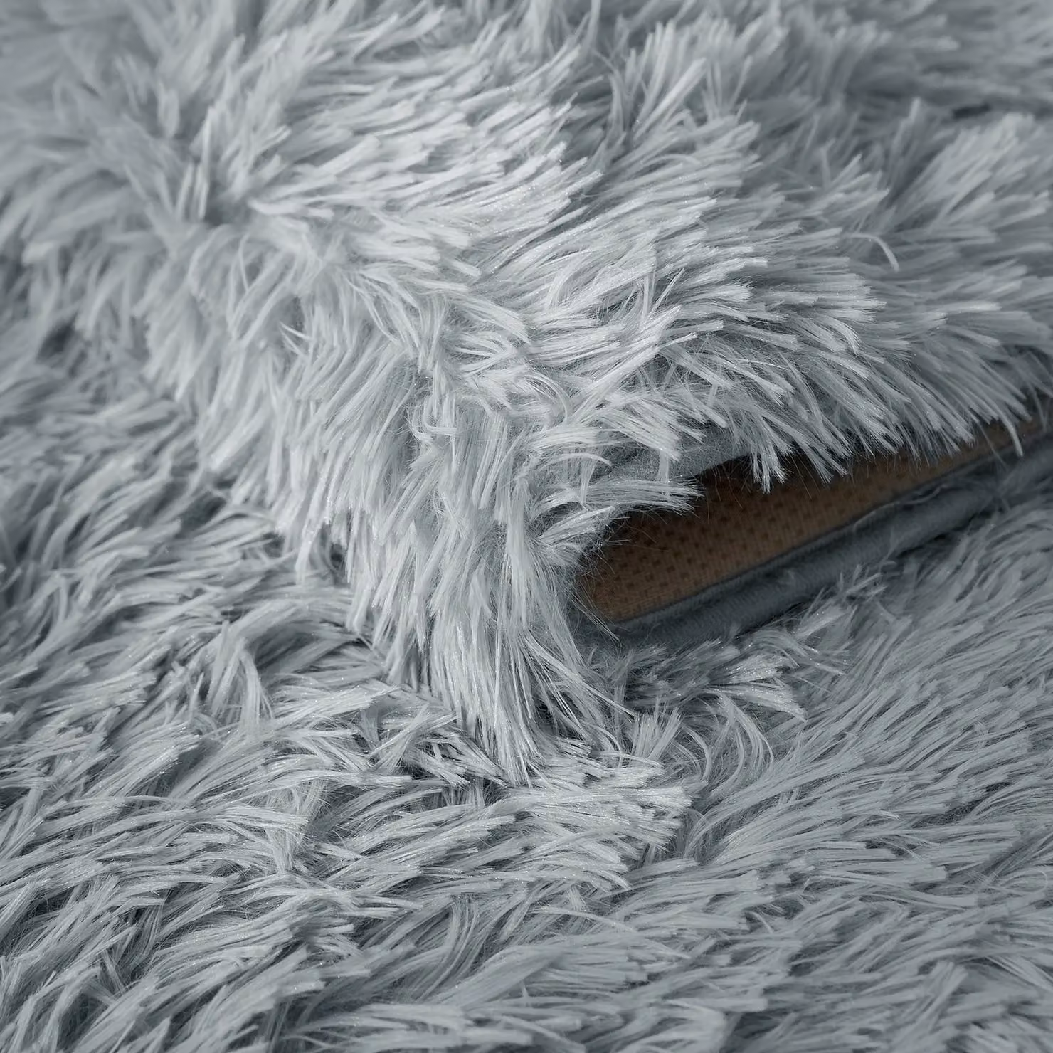 Home Republic Alaska Shaggy Anti Slip Machine Washable Rug in Silver, W: 160 cm, D: 230 cm – 2