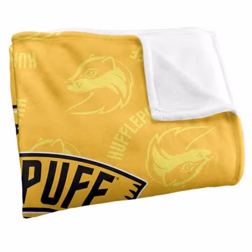 Warner Brothers Harry Potter Hufflepuff White Fleece Throw Blanket, W/D/H: 152 x 127 cm – 2