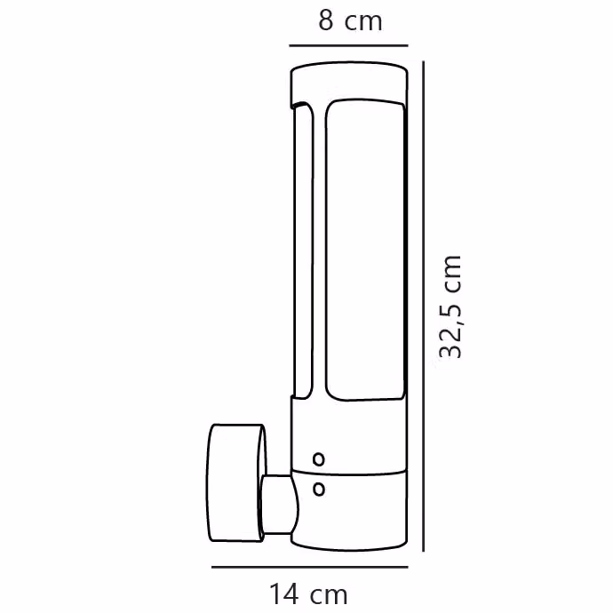Nordlux Helix Outdoor Wall Light, Brown Corten Steel, GU10, IP44, Mains Powered – 4