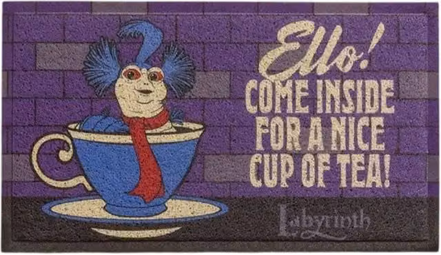Labyrinth Worm Ello PVC Door Mat, Multicolour, W: 70 cm, D: 40 cm