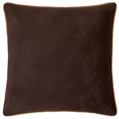 Furn Meridian Brown Velvet Square Cushion W/D/H: 55 x 55 x 55 cm – 1