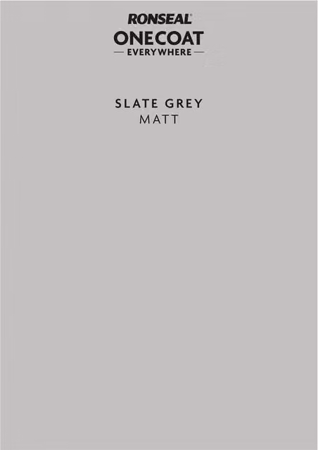 Ronseal One Coat Everywhere Peel and Stick Paint Sample in Slate Grey
