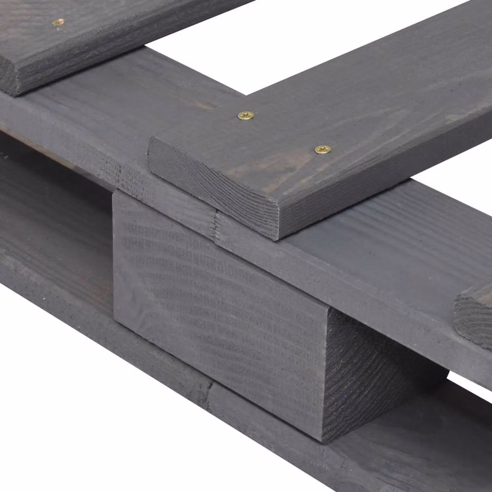 Berkfield Home Beautiful Bed Frame in Grey Solid Pine, W/D/H: 90 x 200 cm – 3