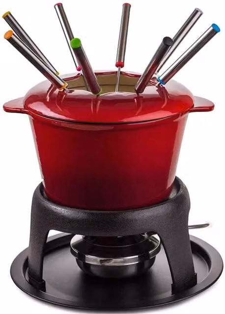 Andrew James Non-Electric Fondue Set in Red