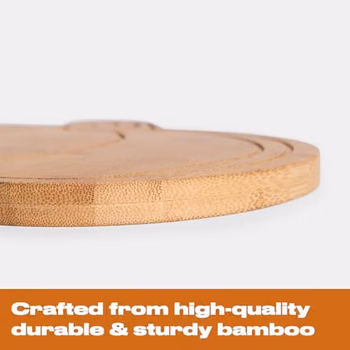 OHS Bamboo Pumpkin Serving Board in Brown, 30 cm – 3