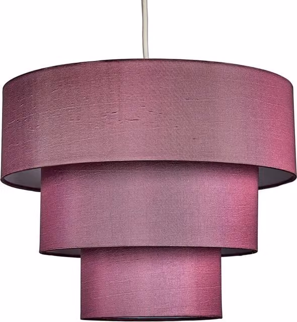 ValueLights Modern Purple Fabric Cylinder Ceiling Pendant Light Shade