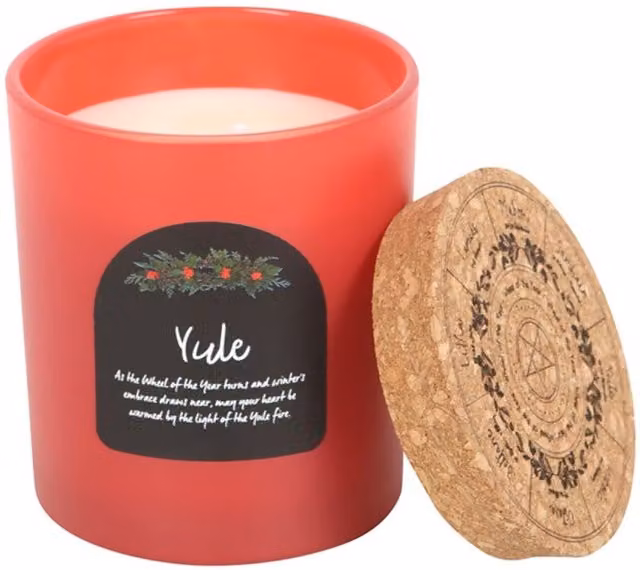 KDMK Yule Wintergreen Festive Winter Solstice Candle in Green