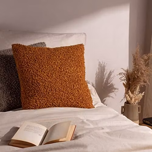 Riva Home Terrys Square Orange Cotton and Polyester Filled Cushion W/D/H: 45 x 45 x 45 cm – 3